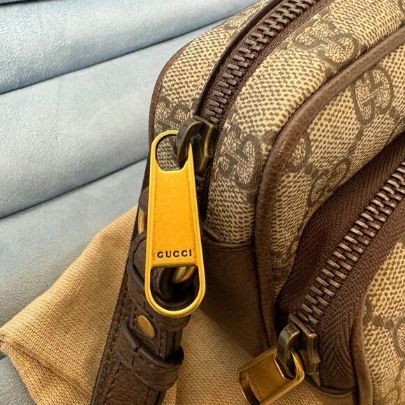 Gucci Ophidia Monogram Crossbody Bag GG with Green and Red Stripe NWT - Picture 5 of 10